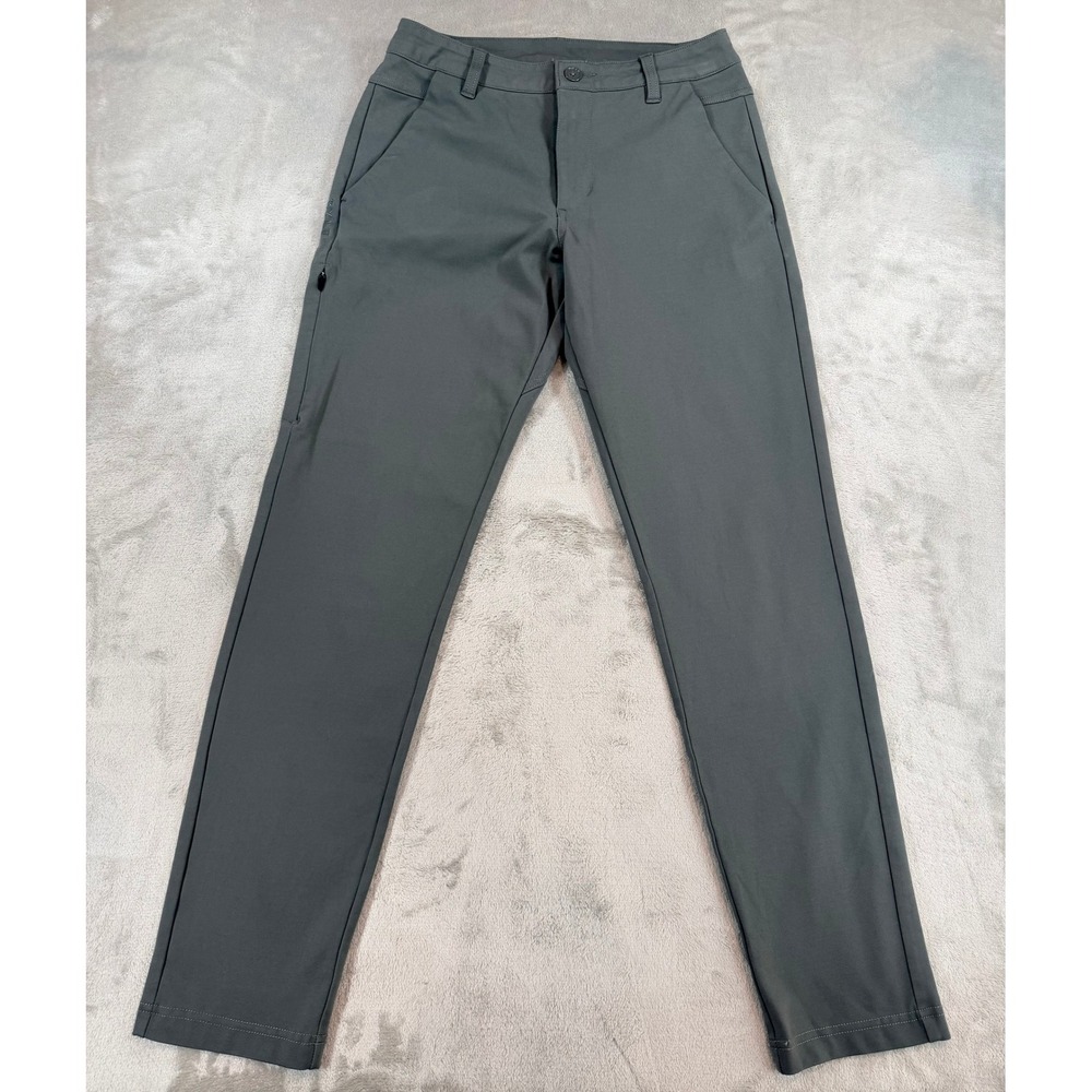 BYLT Mens Everyday 2.0 Pant Slim Fit Performance Trousers Grey 30x29